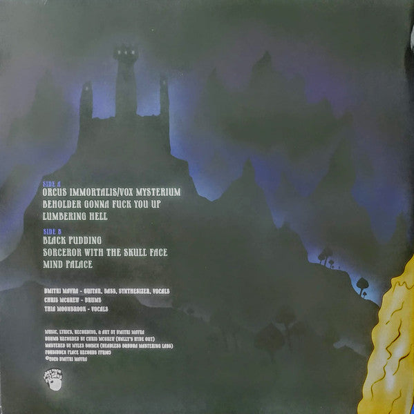 Image of Back Cover of LP - EX/EX - DUNGEON WEED, Mind Palace Of The Mushroom God (Forbidden Place Records; FPR109, USA, Canada & Europe 2021, Gatefold, Limited Edition, Purple Translucent Splatter), ,  - 2946145S