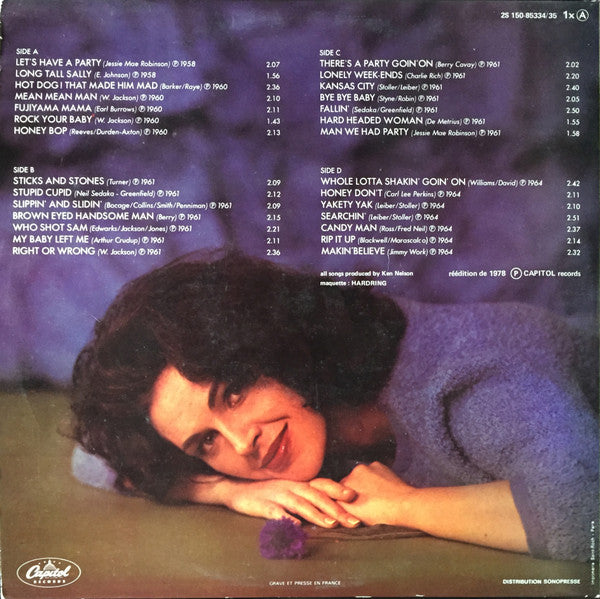 Image of Back Cover of 2xLP - VG+/VG+ - WANDA JACKSON, Only Rock N Roll (Capitol Records; 2S 150-85334/35, France 1978, Gatefold), ,  - 2926073E