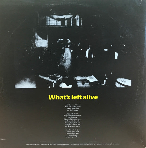 Image of Back Cover of 2xLP - G+/G+ - THE ROLLING STONES, Taxile On Mainstreet & What s Left Alive (Town Records; 242HS, US , Gatefold, Unofficial, Extras from Exile On Main Street), Edge and ring wear. Light marks on discs. ,  - 2946100S