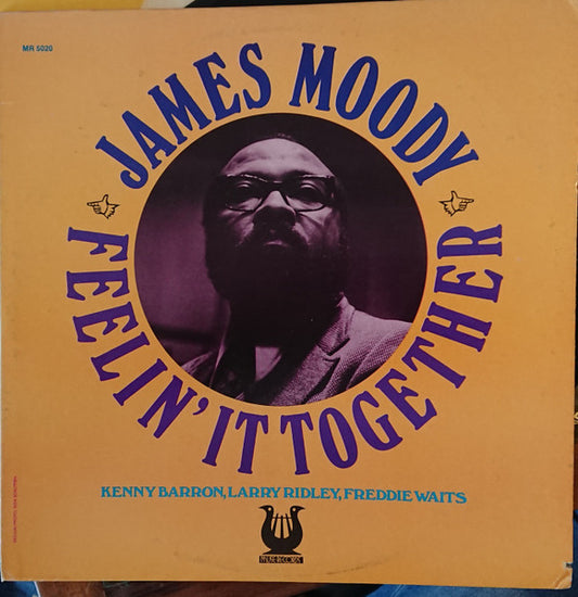Image of Front Cover of LP - VG/VG+ - JAMES MOODY, Feelin' It Together (Muse Records; MR 5020, US 1974, Promo), Top seam is half split, edgewear, bumped corners, tracks ticked on rear sleeve by pen. ,  - 1826027E
