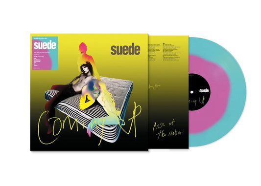 Image of Front Cover of LP - NEW/NEW - SUEDE, Coming Up  (30th Anniversary) (Demon Records; DEMREC1351X, UK 2026 Reissue, Indie Exclusive Blue / Pink Blended Vinyl), , n 2026 Demon are delighted to present a suite of products celebrating one of the high watermarks of British music in the 1990s – the incomparable ‘Coming Up’ by Suede.. For this anniversary release, ‘Coming Up’ has been mastered from the original tapes and presented on a strictly limited edition blended vinyl version. Also, original ‘Coming U