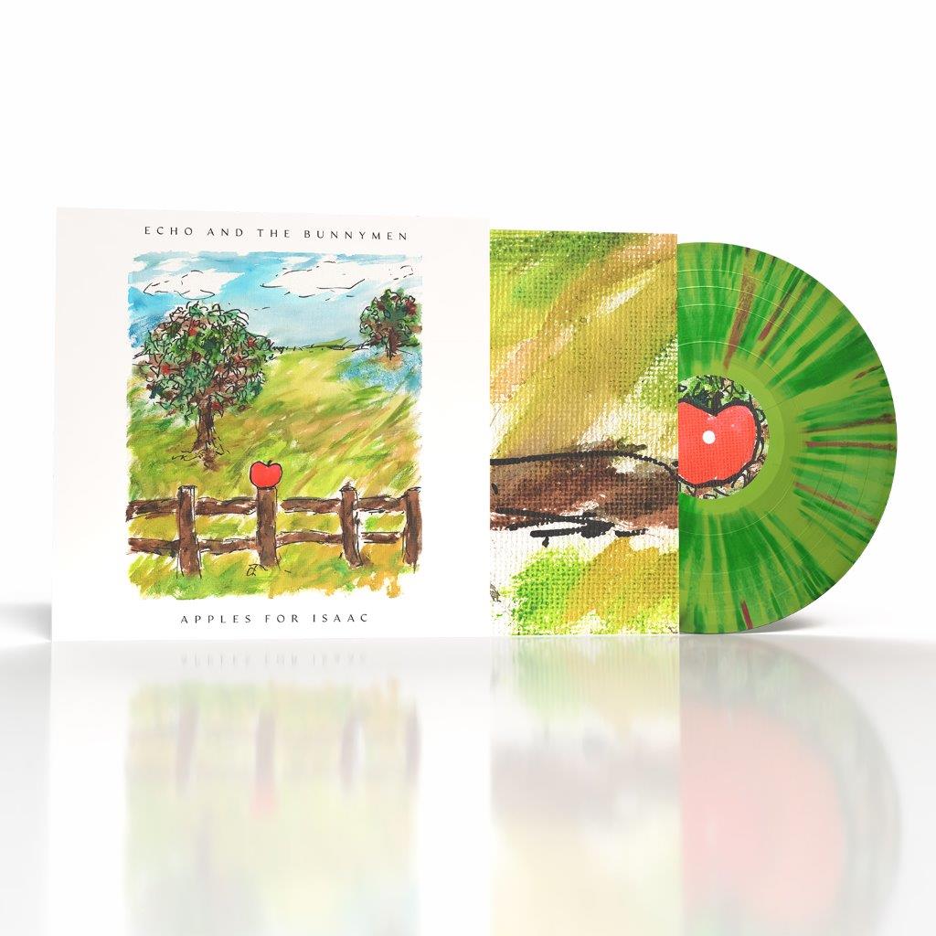 Image of Back Cover of LP - NEW/NEW - ECHO & THE BUNNYMEN, Apples For Isaac (BMG; 964180651, UK 2026, Inner, Indie Exclusive  140g Green Splatter Vinyl), , Apples For Isaac is a monumental return from Echo & The Bunnymen, their first album of newly-written songs in over a decade. After years spent performing their immense catalogue of classics to audiences around the world, the Bunnymen have recorded an album that is as bold as it is vulnerable, that perfectly captures the essence of what makes the Bunnymen