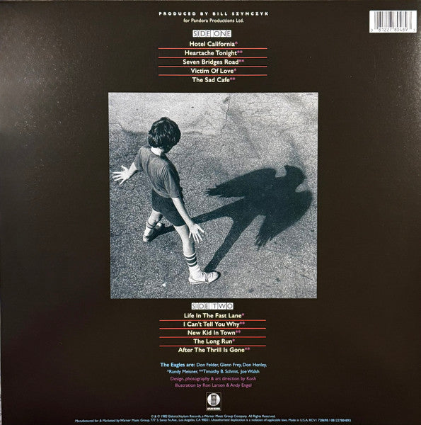 Image of Back Cover of LP - EX/EX - EAGLES, Eagles Greatest Hits Volume 2 (Asylum Records; RCV1 728698, US 2026, Inner, Clear Vinyl), ,  - 2926170E
