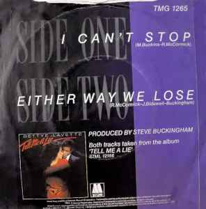 Image of Back Cover of 7" - VG/VG - BETTYE LAVETTE, I Can't Stop / Either Way We Lose (Motown; TMG 1265, UK 1982, Picture sleeve), Light marks. Ringwear on sleeve.,  - 2926106E