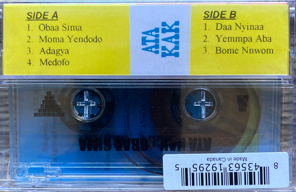 Image of Back Cover of Cassette - NEW/NEW - ATA KAK, Obaa Sima (Awesome Tapes From Africa; none, US 2025, J - Card, Signed copies exclusive to Flashback. Remastered), ,  - 2936099E
