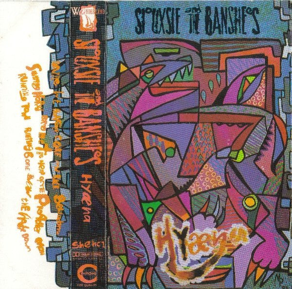 Image of Front Cover of Cassette - VG/VG+ - SIOUXSIE AND THE BANSHEES, Hyaena (Wonderland Custom Paper Labels; SHEHC 1, UK 1984, J-Card, Black Shell, Bevelled Window), ,  - 2916167C