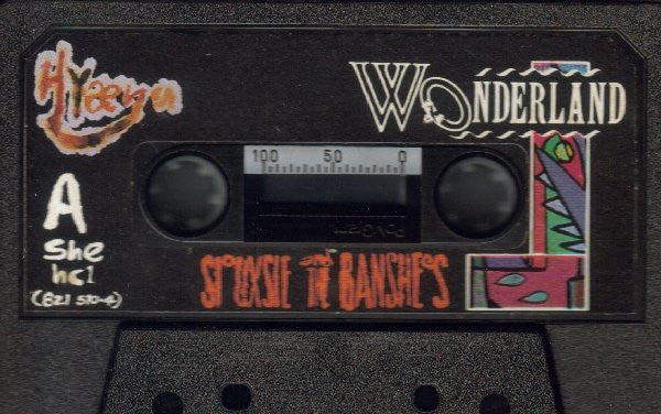 Image of Label Cover of Cassette - VG/VG+ - SIOUXSIE AND THE BANSHEES, Hyaena (Wonderland Custom Paper Labels; SHEHC 1, UK 1984, J-Card, Black Shell, Bevelled Window), ,  - 2916167C
