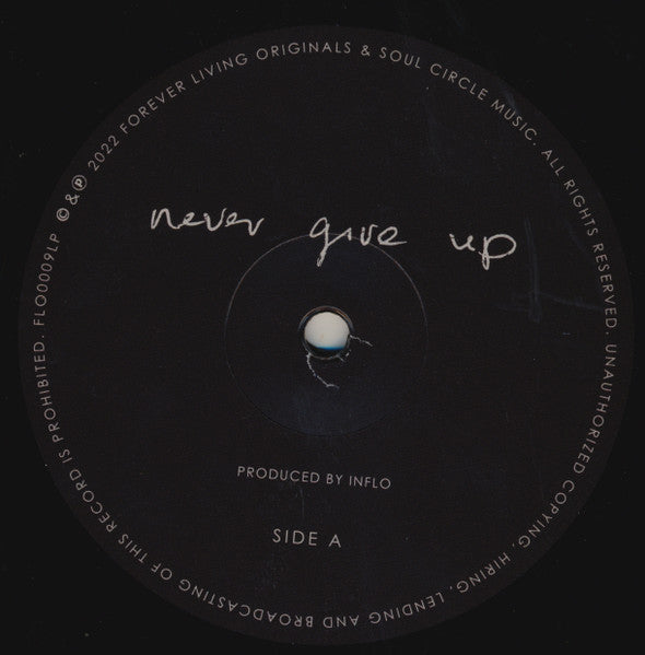 Image of Label Cover of 10" - EX/VG+ - CHRONIXX, Never Give Up (Forever Living Originals; FLO0009LP, UK 2022, Picture Sleeve), Light lines only. Sleeve in shrink.,  - 2916251C