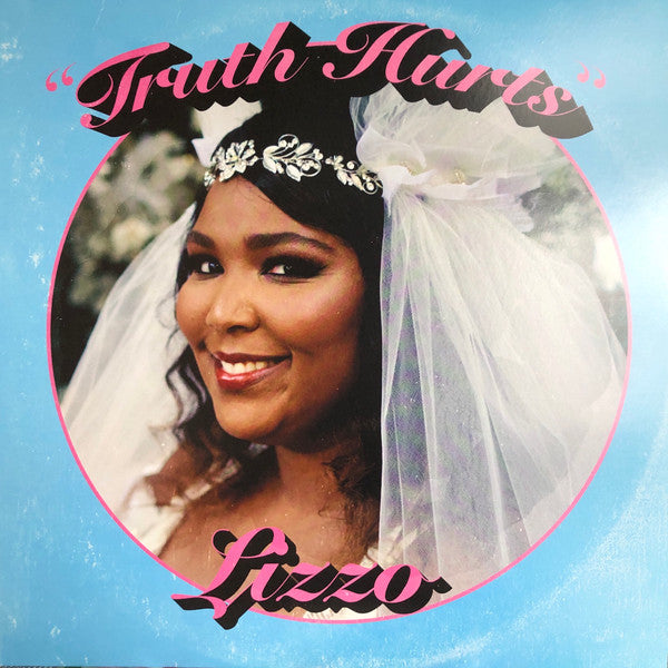 Image of Front Cover of 12" - VG/VG+ - LIZZO, Truth Hurts (Nice Life; 607275-0, US 2019, Baby Blue), Sleeve signed by Lizzo on front. Bumped corner,  - 2916300C