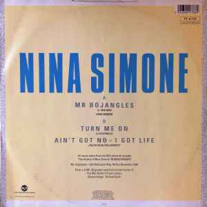 Image of Back Cover of 12" - VG+/VG+ - NINA SIMONE, Mr. Bojangles (Long Version) (RCA; PT 41776, UK 1988 Reissue), Promo sticker on back cover,  - 2946107S