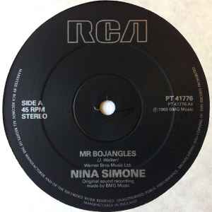 Image of Label Cover of 12" - VG+/VG+ - NINA SIMONE, Mr. Bojangles (Long Version) (RCA; PT 41776, UK 1988 Reissue), Promo sticker on back cover,  - 2946107S