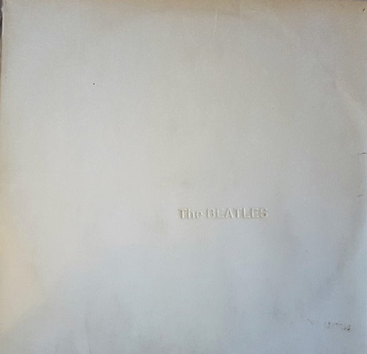 Image of Front Cover of 2xLP - G+/G+ - THE BEATLES, The Beatles (Apple Records; PCS 7067/8, UK 1968, Top Loading G&L Laminated Gatefold Sleeve, Black Inners With Die Cut On One Side , NO Prints, NO Poster, Stereo, Numbered,  An E.M.I. Recording  Text to the Left of All Labels, No Embossed Tax Code Near Spindle Hole, Stereo Printed on Rear Sleeve), No. 0370358. Light scratches, hairlines, edge wear, spine starting to split, foxing,  - 2946110S