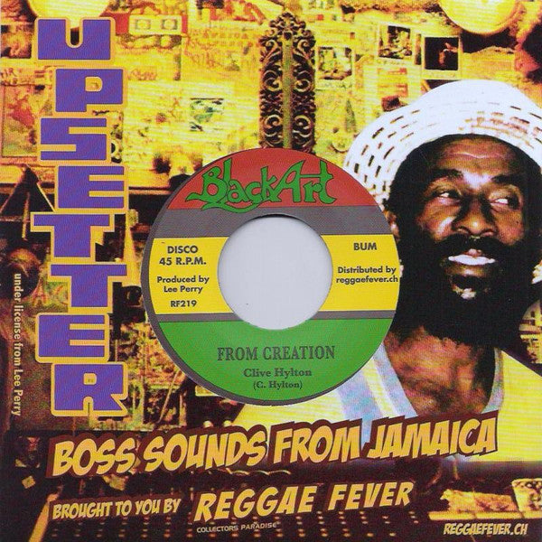 Image of Front Cover of 7" - /VG - CLIVE HYLTON / THE UPSETTERS, From Creation / Creation Dub (Black Art; RF219, Europe 2017 Reissue), No company sleeve,  - 2916333C