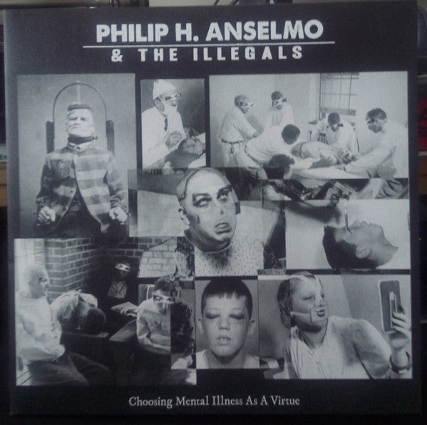 Image of Front Cover of LP - VG+/VG+ - PHILIP H. ANSELMO & THE ILLEGALS, Choosing Mental Illness As A Virtue (Season Of Mist; SOM 455LP, Europe 2018, Textured Gatefold Sleeve, Inner, Purple Vinyl. Limited to 500 Copies.), In hype stickered plastic outer.,  - 2926307E