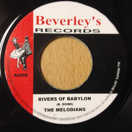 Image of Front Cover of 7" - /VG+ - THE MELODIANS, Rivers Of Babylon / Sweet Sensation (Beverley's Records; BV2, UK 2015 Reissue), ,  - 2916335C