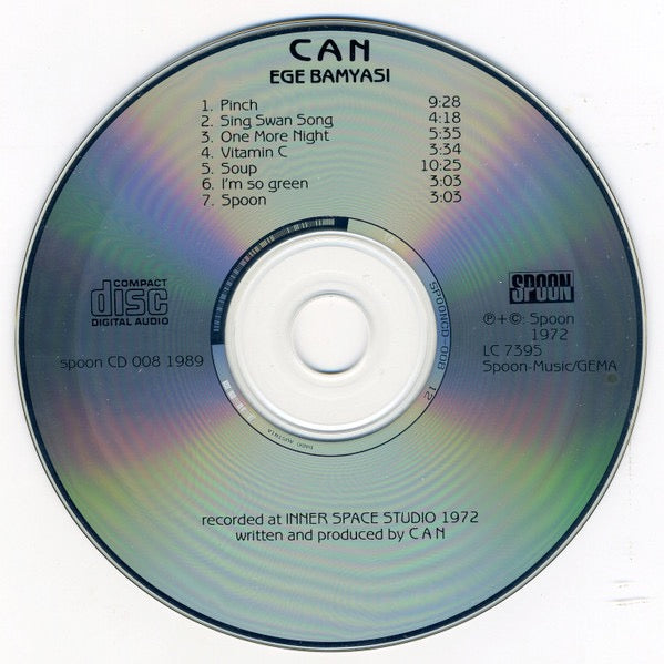 Image of Label Cover of CD - VG+/VG+ - CAN, Ege Bamyasi (Spoon Records; Spoon CD 008, Europe 1998 Reissue, Jewel Case), ,  - 2916354C