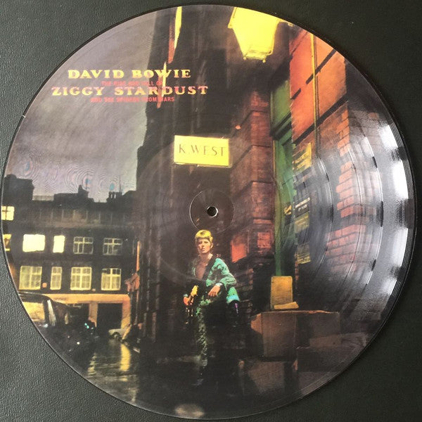 Image of Front Cover of LP - VG/VG - DAVID BOWIE, The Rise And Fall Of Ziggy Stardust And The Spiders From Mars (Not On Label ; SF 8287-P, UK 2007 Reissue, Unofficial picture disc), Several hairlines. Creases on sleeve.,  - 2926257E