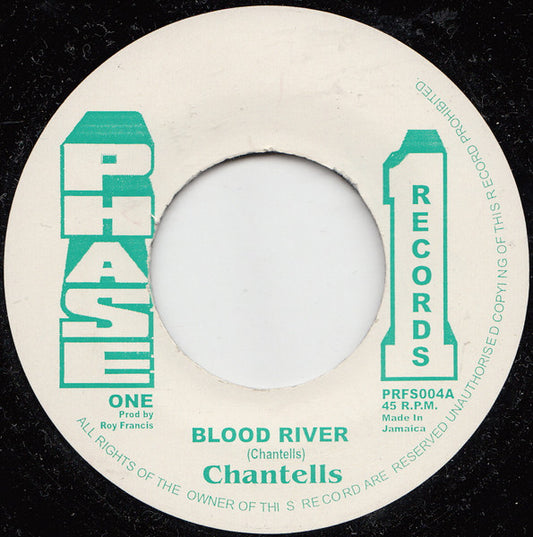 Image of Front Cover of 7" - /EX - THE CHANTELLS, Blood River (Phase One Records; PRFS 004, UK Reissue), ,  - 3356042S