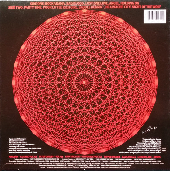 Image of Back Cover of LP - VG/VG - URIAH HEEP, Equator (Columbia; BFC 40132, US 1985, Promo Stamped Back Sleeve), ,  - 2946246S