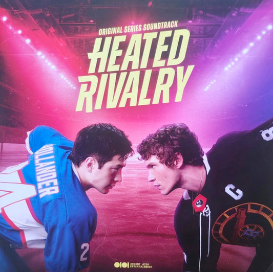 Image of Front Cover of 2xLP - NEW/NEW - VARIOUS ARTISTS, Heated Rivalry (Milan; 19958439991, Europe 2026, Gatefold, Poster, Limited Edition Montreal Metros Blue/Red and Boston Raiders Black/Yellow Vinyl, Two Trading Cards), , Whether you re cheering for Montreal or Boston, Hollanov always comes out on top. Relive every beat of Shane and Ilya s yearslong rivalry--turned--romance with the official Heated Rivalry soundtrack on vinyl, featuring a curated selection of needle--drops from the series by Wolf Parad