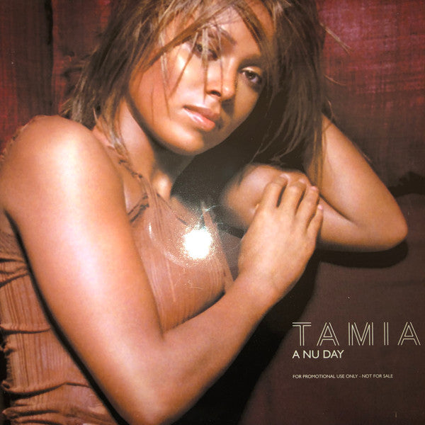 Image of Front Cover of 12" - VG/VG - TAMIA, A Nu Day (Elektra; SAM00489, UK 2000, Promo, Sampler), , Sampler for A Nu Day, the second studio album by Tamia. A less ballad-driven collection of songs and more progressive approach than her debut effort, Tamia worked with a smaller number of songwriters and producers on the album, including Dallas Austin, Shep Crawford, Missy Elliott, Bink!, Errol "Poppi" McCalla, and Jazz Nixon. - 2926327E