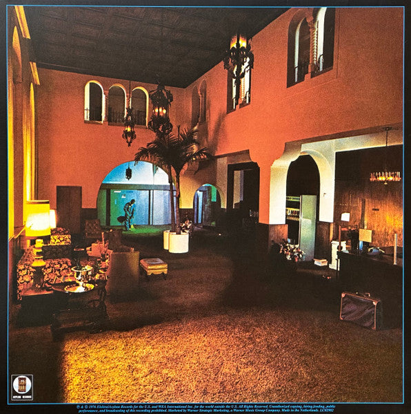 Image of Back Cover of LP - VG+/VG+ - EAGLES, Hotel California (Asylum Records ; RRM1-1084, Europe 2017 Reissue, Gatefold, Inner, Poster, 180 Gram Vinyl), ,  - 2926124E