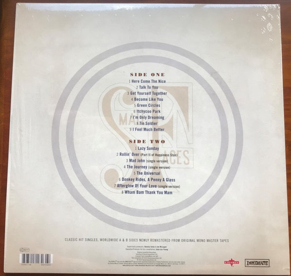 Image of Back Cover of LP - VG+/VG - SMALL FACES, Greatest Hits The Immediate Years 1967 - 1969 (Charly Records; CHARLY L 126, Europe 2014, Inner, Mono), ,  - 2916445C