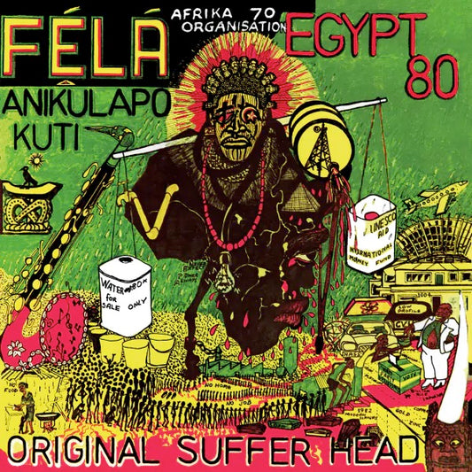 Image of Front Cover of LP - VG+/VG - FELA ANIKULAPO KUTI, Original Suffer Head (; KFR2039-3,  2024 Reissue, Inner, Light Green Vinyl), Still In Stickered Shrinkwrap,  - 2916461C