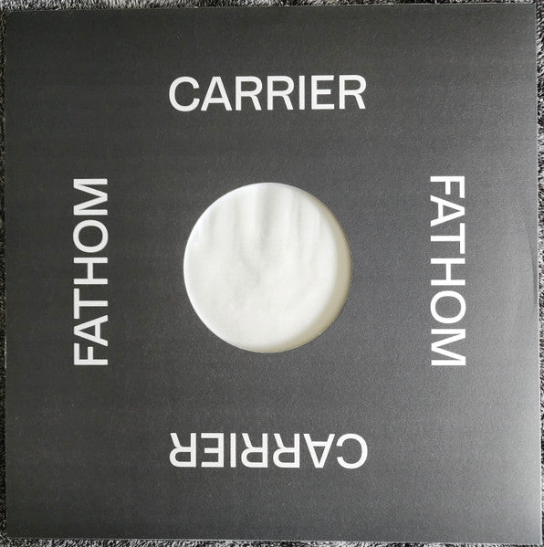 Image of Back Cover of 12" - VG+/VG+ - CARRIER, Fathom (FELT; FELT006, Belgium 2025, Die Cut Picture Sleeve, Repress), Light Marks only., FELT s sixth volume extracts another fascinating mineral from Guy Brewer s Carrier alias, further descending the wormhole of darkside minimalism with his most obfuscated rhythmic explorations yet.FATHOM witnesses Guy Brewer s unrelenting distillation of precision electronics develop beyond prior incarnations into unclassifiable mutations. Carrier is his sonic vessel in 