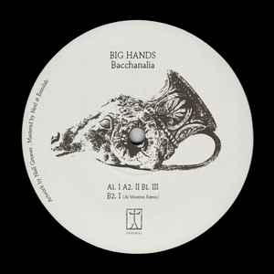 Image of Front Cover of 12" - VG+/VG+ - BIG HANDS, Bacchanalia (Vargmal Records ; VARGMAL003, Kosovo 2025, Plain Sleeve), , A1	Bacchanalia I	A2	Bacchanalia II	B1	Bacchanalia III	B2	Bacchanalia I (Al Wootton Remix) - 2926262E