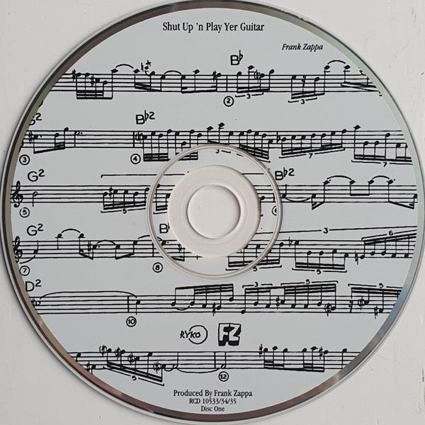 Image of Label Cover of 3xCD - VG/VG+ - FRANK ZAPPA, Shut Up 'n Play Yer Guitar (Rykodisc; RCD 10533/34/35, USA & Europe , Box Set, Booklet & 3 Inners), Corner Bump,  - 2916481C