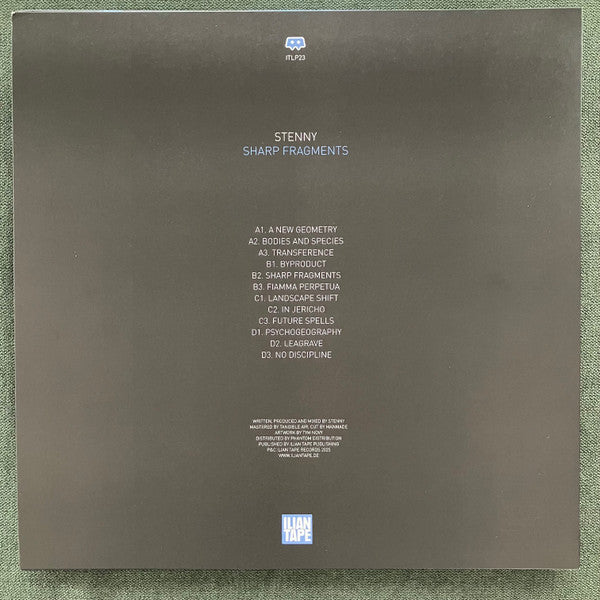 Image of Back Cover of 2x12" - VG+/VG+ - STENNY, Sharp Fragments (Ilian Tape; ITLP23, Germany 2025, Picture Sleeve), ,  - 2926349E
