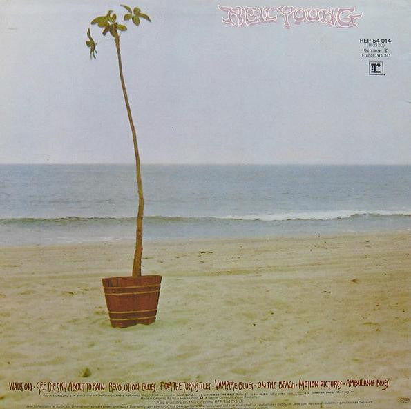 Image of Back Cover of 12" - VG/G+ - NEIL YOUNG, On The Beach (Reprise Records; REP 54 014, Germany Reissue, Inner), Strong G+, light hairlines only,  - 2926363E
