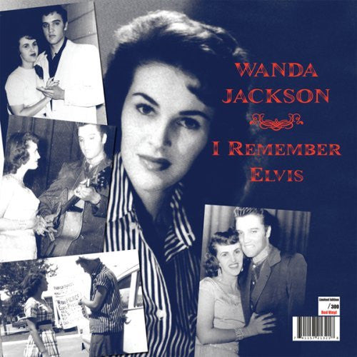 Image of Front Cover of LP - VG+/EX - WANDA JACKSON, I Remember Elvis (Cleopatra; CLP2132, US 2008, Clear Plastic Sleeve, Insert, Limited Edition, Numbered, Red vinyl), Number 45/300.,  - 2926335E