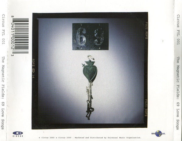 Image of Back Cover of 3xCD - VG+/VG+ - THE MAGNETIC FIELDS, 69 Love Songs (Circus Records; FYL 001, UK 2000 Reissue, Fatbox Double Case, Booklet), ,  - 3016004C