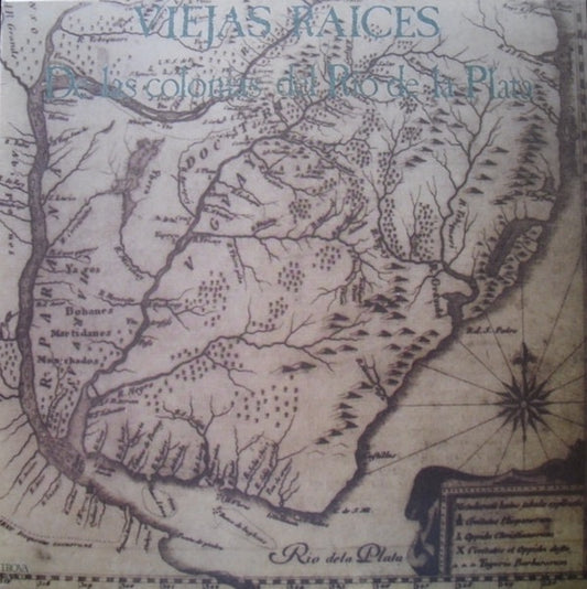 Image of Front Cover of LP - VG/G+ - VIEJAS RAICES, De Las Colonias Del R o De La Plata (Trova; DA-5009, Argentina Reissue), Shelf wear. Light marks only!,  - 3016013C