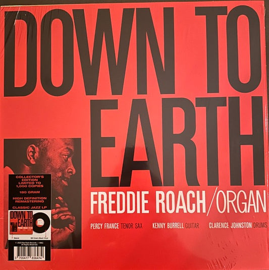 Image of Front Cover of LP - VG+/VG - FREDDIE ROACH, Down to Earth (Rat Pack Records; BLP 4113, France 2023 Reissue, Unofficial), ,  - 3016018C