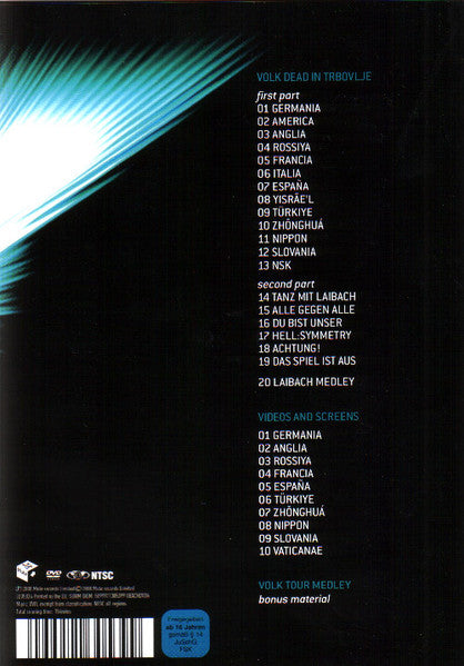 Image of Back Cover of DVD - VG+/VG+ - LAIBACH, Volk Dead In Trbovlje (Mute; LBACHDVD6, UK 2008), ,  - 3036005E