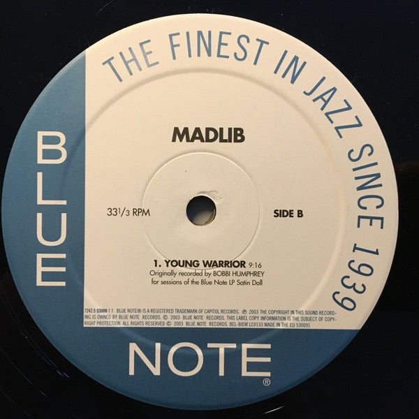 Image of Label Cover of 12" - VG/VG - MADLIB, Slim's Return (Blue Note; 7243 5 53009 1 1, Europe 2003, Stickered Plain Sleeve), ,  - 3016046C