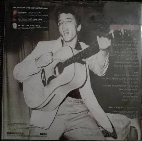 Image of Back Cover of LP - VG+/VG+ - ELVIS PRESLEY, I Was The One (Rockwell; RWLP002, UK 2009, Folded Sleeve, Ltd Edition, Numbered, White Vinyl with Pink Swirl and Sparkle), Number 14 of 150,  - 3026051E