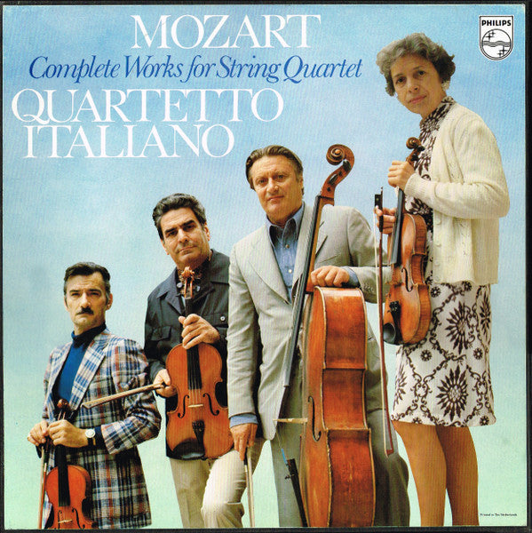Image of Front Cover of 9xLP - VG+/VG+ - QUARTETTO ITALIANO, Mozart: Complete Works For String Quartet (Philips; 6747 097, Netherlands , Box Set, Booklet), ,  - 3026063E