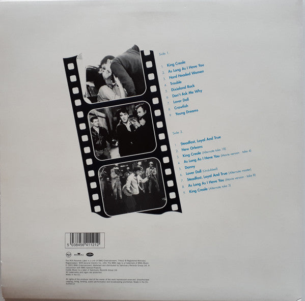Image of Back Cover of LP - VG+/EX - ELVIS PRESLEY, King Creole (Castle Music; ELVIS112, UK 2002, Stickered Picture Sleeve, Booklet & Inner, No 7"), Sleeve has minor kink from shrink but still in great condition. Missing 7",  - 3026057E