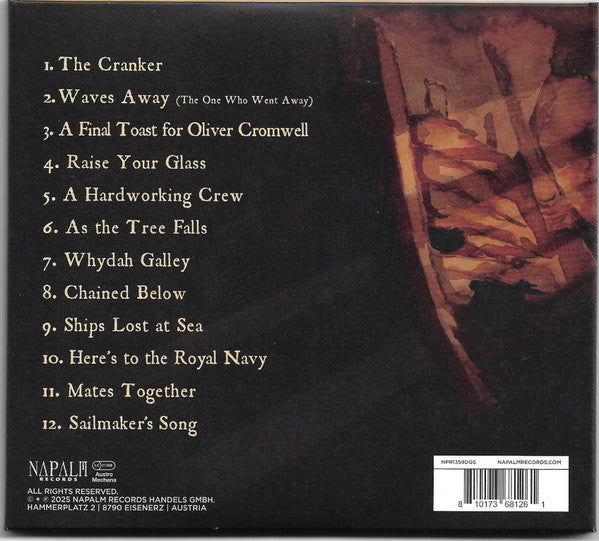 Image of Back Cover of CD - VG+/VG+ - YE BANISHED PRIVATEERS, 'Till The Sea Shall Give Up Her Dead (Napalm Records; NPR1359DGS, Austria 2025, Double Gatefold, Booklet), ,  - 3036031E