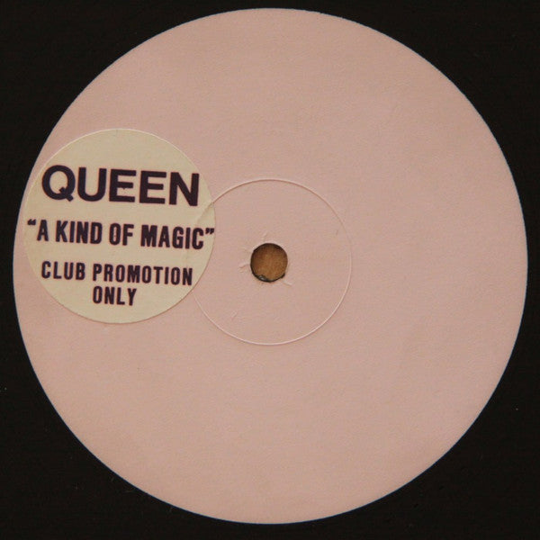 Image of Front Cover of 12" - /VG - QUEEN, A Kind Of Magic / A Dozen Red Roses For My Darling (EMI; 12QUEEN7, UK 1986, Promo, Generic Sleeve, Pink label), Light hairlines and scuffs,  - 3026016E