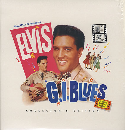 Image of Front Cover of LP - VG+/EX - ELVIS PRESLEY, G.I. Blues (Castle Music; ELVIS106, UK 2001, Stickered Picture Sleeve, Booklet & Inner, With 7"), Still In Opened Shrinkwrap. 7" is missing.,  - 3026058E