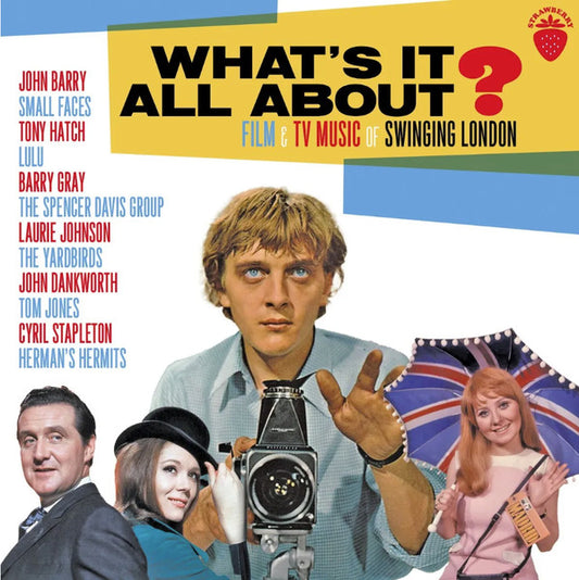 Image of Front Cover of 3xCD - VG+/VG+ - VARIOUS, What's It All About? (Film And TV Music Of Swinging London) (Strawberry ; CR3JAMBX56,  2026, Box Set, Booklet), ,  - 3056017S
