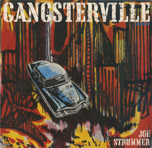 Image of Front Cover of 12" EP - VG/VG - JOE STRUMMER, Gangsterville Extended Mix (Epic; STRUM T1, UK 1989), Strong VG - a few hairlines, Edge wear,  - 3046023S