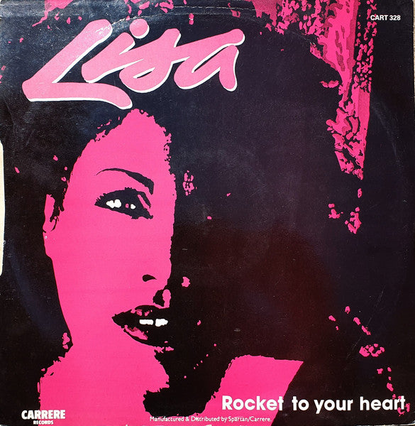 Image of Back Cover of 12" - VG/VG - LISA, Rocket To Your Heart (Carrere; CART 328, UK 1983, Picture Sleeve, Red Transparent Vinyl), ,  - 3016065C