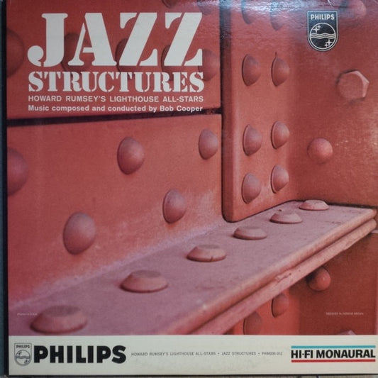 Image of Front Cover of LP - VG/VG+ - HOWARD RUMSEY'S LIGHTHOUSE ALL-STARS, Jazz Structures (Philips; PHM 200-012, US 1962, Promo, Pasteback Sleeve, Mono), Corner crease to sleeve.,  - 3016088C