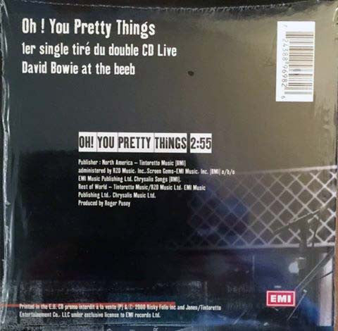 Image of Back Cover of CD - M/M - DAVID BOWIE, Oh! You Pretty Things (EMI; 8896982, France 2000, Card Sleeve), ,  - 3036008E